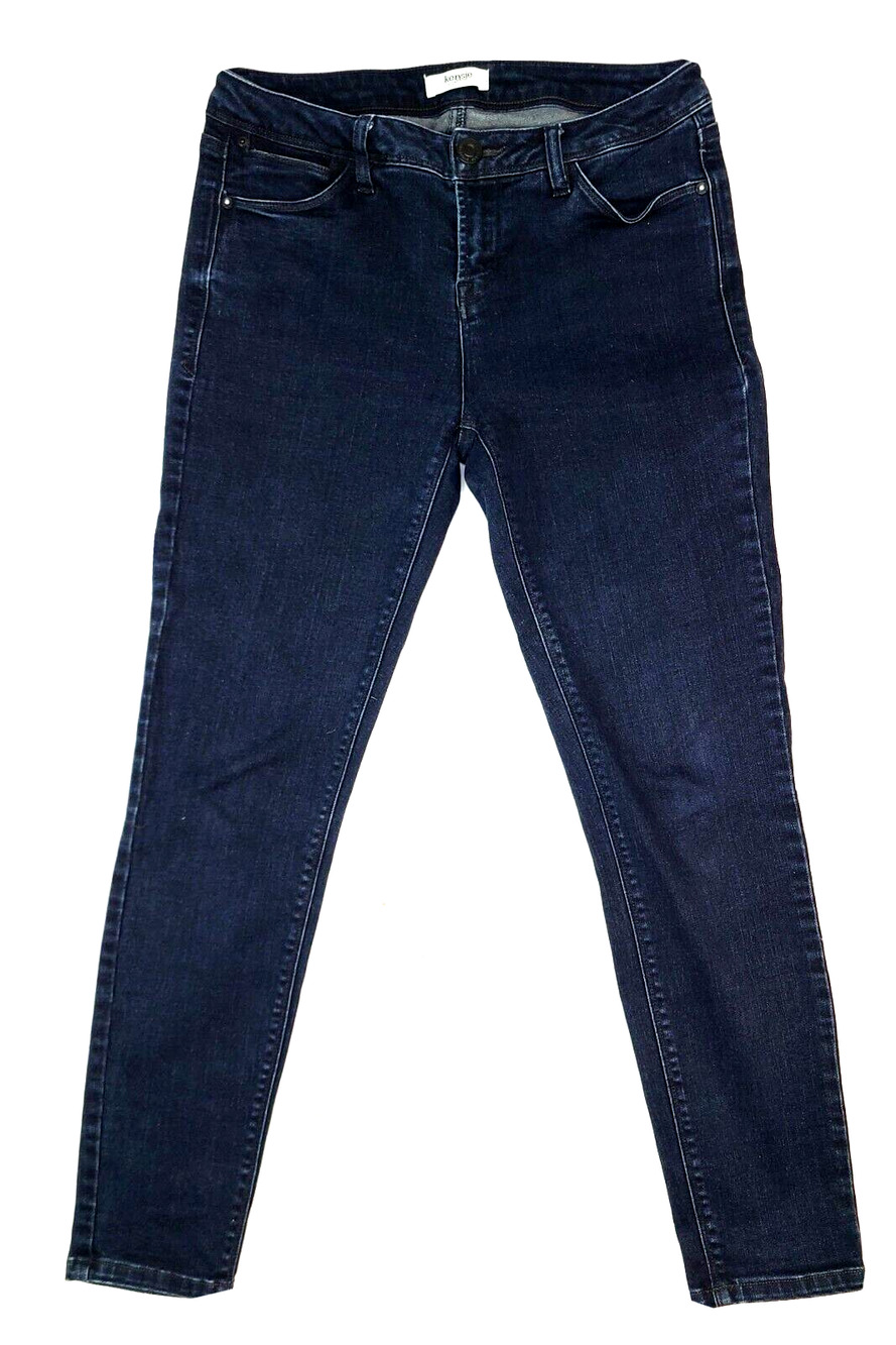 Kensie Jeans Ankle Biter Womens Size 2 Dark Wash Blue Mid Rise 120246